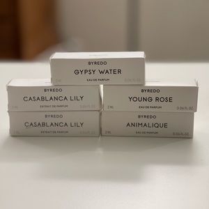 5 Brand new sealed from boutique BYREDO samples